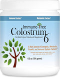 100% Bovine Colostrum Powder 120 Servings 6.5oz Supports Anti-Aging Healthy Immune System Gut &amp Digestion Muscle &amp Tissue &amp Wellness Made in USA from Grass Fed Grade A Dairy Cows