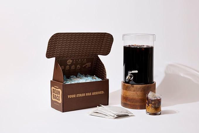 GRADY’S COLD BREW New Orleans Style - DECAF 100% Arabica Ground Coffee &amp Chicory Pouches SIX Bundles of 4 Easy-to-Brew Bean Bags Makes 72 drinks