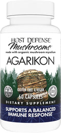Host Defense Agarikon Capsules - Immune System Support Supplement - Mushroom Supplement to Aid Immune Functions &amp Cell Strength - Herbal Dietary Supplement - 60 Capsules (60 Servings)*