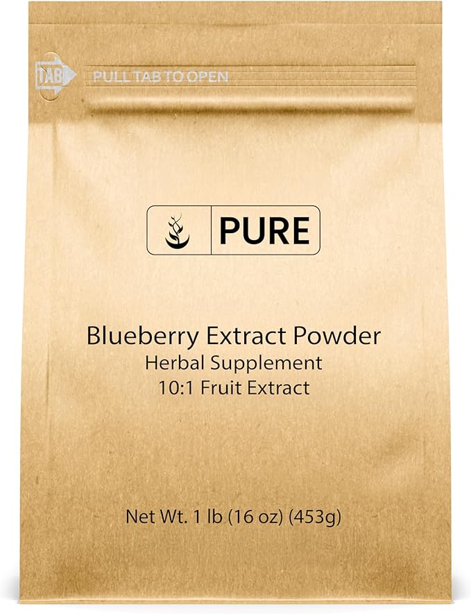 PURE ORIGINAL INGREDIENTS Blueberry Extract Powder (1 lb) Pure Herbal Supplement Extract Powder