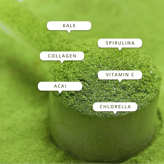 Sculpt Nation by V Shred Greens - Premium Greens Powder &amp Superfood Blend with Collagen to Support Skin Digestion and Energy - 30-Day Supply