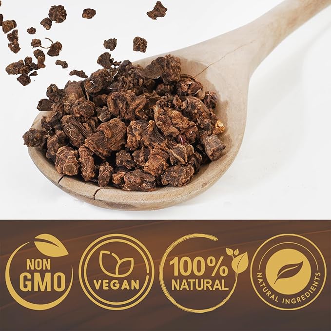Cure wid Pure Organic Valerian Root Tea - CutSifted &amp Non-Irradiated Valerian Tea Promotes Natural Relaxing Sleep - Te De Valeriana officinalis in Resealable Eco Friendly Pouch 16oz