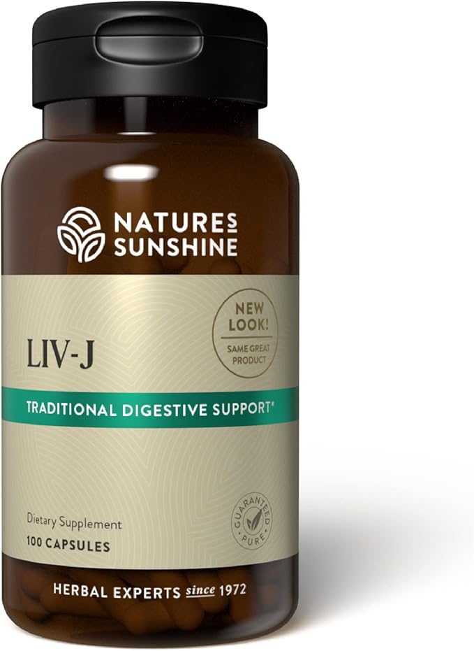 Nature's Sunshine LIV-J 100 Capsules | Herbal Blend Supports Digestion by Nourishing the Liver and Spleen and May Help to Cleanse the Digestive System