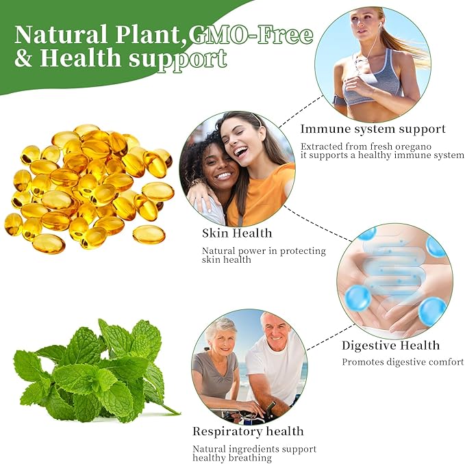 Oil of Oregano with Black Seed Oil2-in-1 Oregano Oil Capsules Organic6000mg Per Serving300 Softgels4X Strength Carvacrol &amp ThymoquinoneNon-GMOGluten Free &amp Immune Support