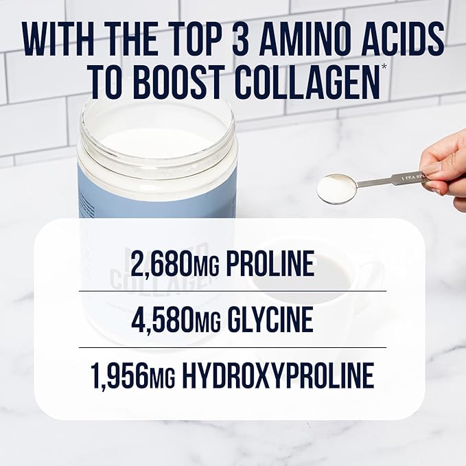NAKED Caramel Collagen Peptides Protein Powder 25 Servings Pasture-Raised Grass-Fed Hydrolyzed Collagen Supplement Paleo Friendly Non-GMO Keto Gluten Free 20oz