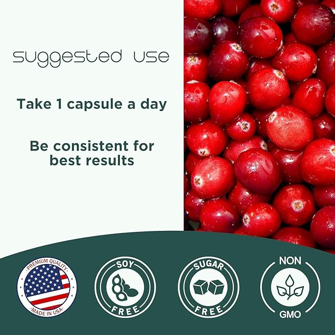 Cranberry Pills - Urinary Tract Health Cranberry Supplement - 36mg of Potent PACs - Non GMO Vegan Gluten Free - by Heale - 180 Capsules