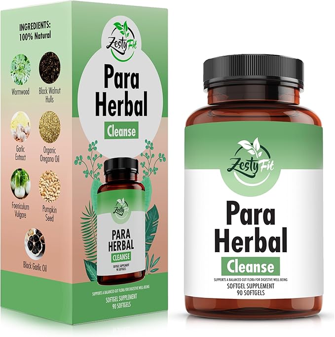 para Purge Softgels - Natural Herbal Supplement with Organic Oregano Oil Black Walnut Black Garlic Garlic Pumpkin Seed Wormwood Fennel Extract - Formulated in the USA 90 Softgels
