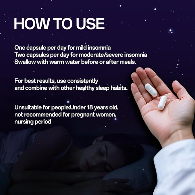 ZTT Restful Sleep Supplement with ValerianHopsPassiflora edulis Extract Supports Calm &amp Relaxation - Nighttime Sleep Aid - Supports Production of Gamma Aminobutyric Acid -60 Capsules*3bottle