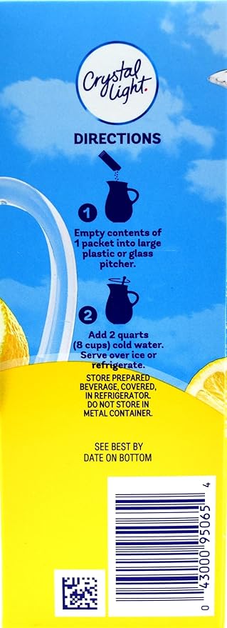 Crystal Light Lemonade Drink Mix (12-quart) 3.2-ounce Packages (Pack of 2)