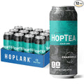 HOPLARK Sparkling HopTea - The CALM ONE - Tall 16fl oz cans (pack of 12) – Chamomile and Citra Hops – Herbal Sparkling Tea with Floral Citrus and Cinnamon Notes – Polyphenols – Antioxidants – Unsweete