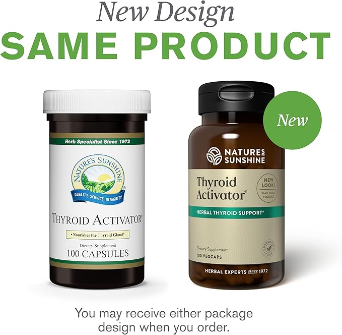 Nature's Sunshine Thyroid Activator 100 Capsules