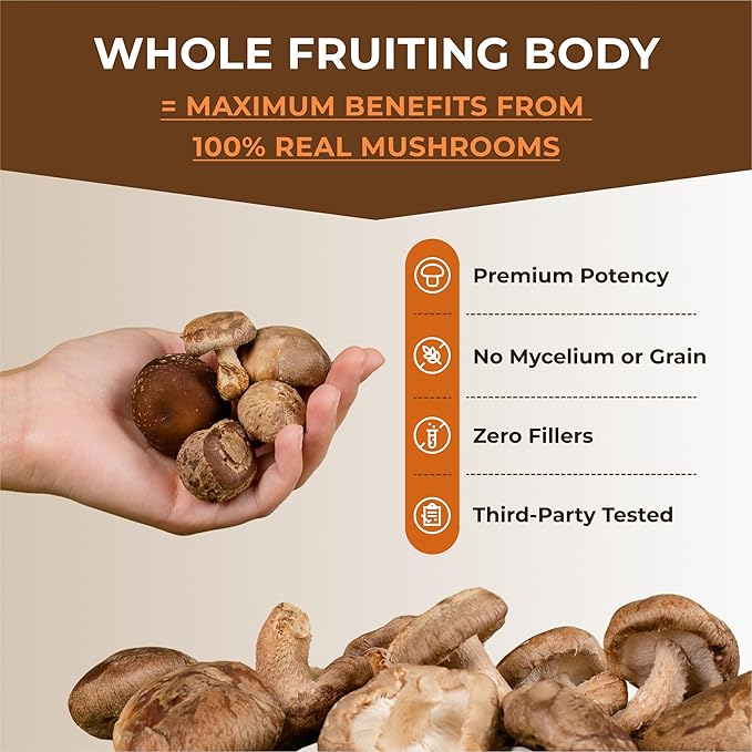 Naturealm Sacred 7 Mushroom Supplement Capsules | 60-Day Supply | 7-in-1 Organic Mushroom Complex Capsules with Lions Mane Reishi Chaga | 1000mg Per Serving | Immune Support &amp Focus