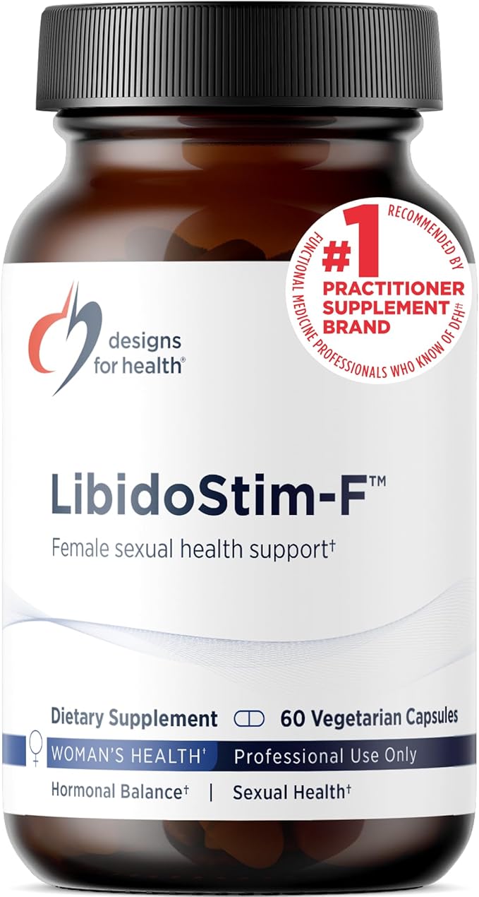 Designs for Health LibidoStim-F - Formula for Women with Tribulus DHEA + Ginkgo Biloba - Non-GMO + Soy Free Female Health Support Supplement (60 Capsules)