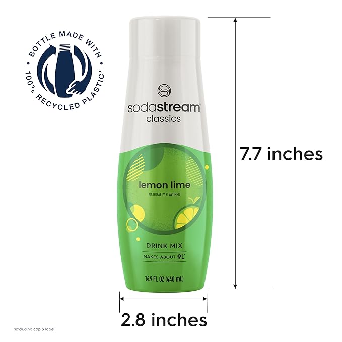 SodaStream Lemon Lime 14.8 Fl Oz (Pack of 4)