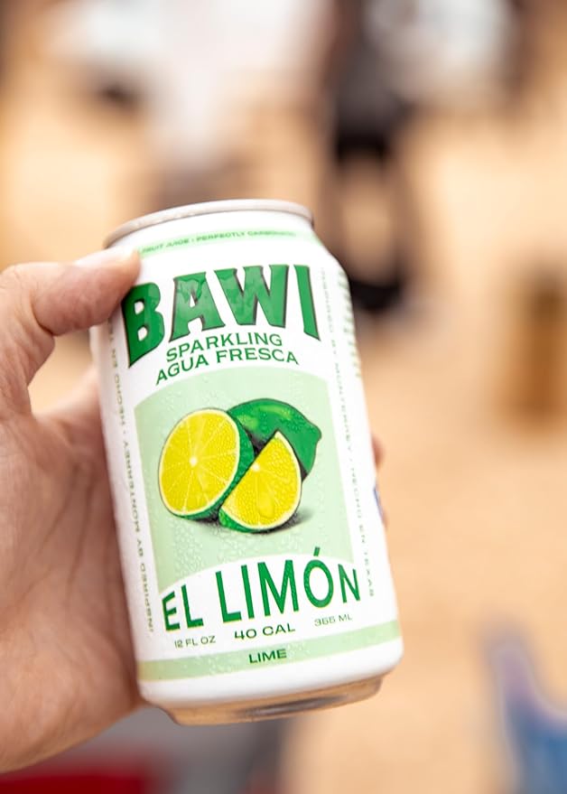 Bawi Agua Fresca Lime Flavored Sparkling Drink 12 Fluid Ounces (Pack Of 12)