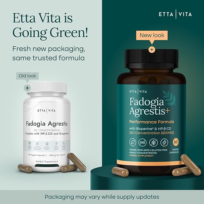 Organic Fadogia Agrestis 600mg for Natural Test Support (2X More Pure - 3X More Absorbent) Athlete Approved - Supports Muscle Growth &amp Recovery Healthy Energy Levels Drive Stamina &amp Mood -