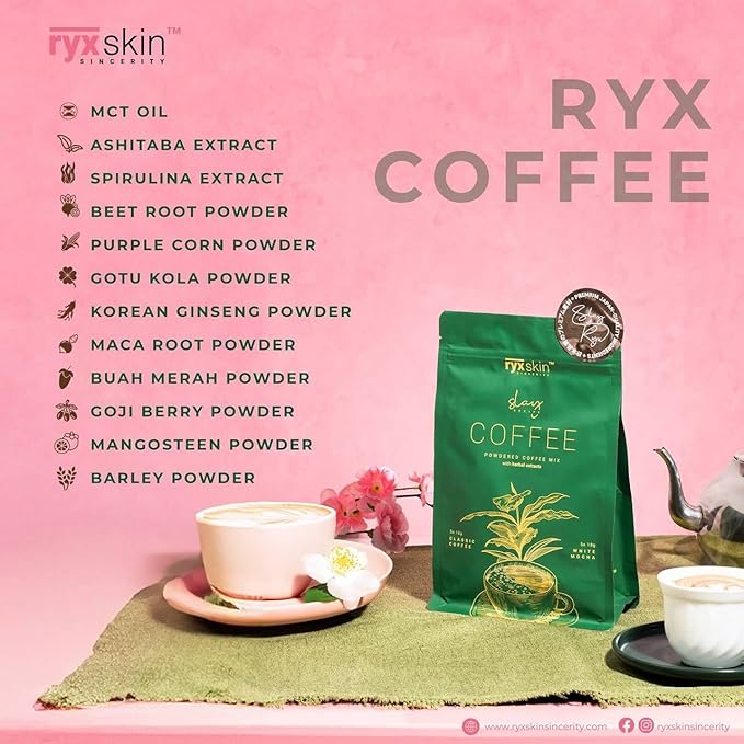 Ryx Coffee Premium Arabica &amp Robusta Blend 30 sachets - Pack of 3