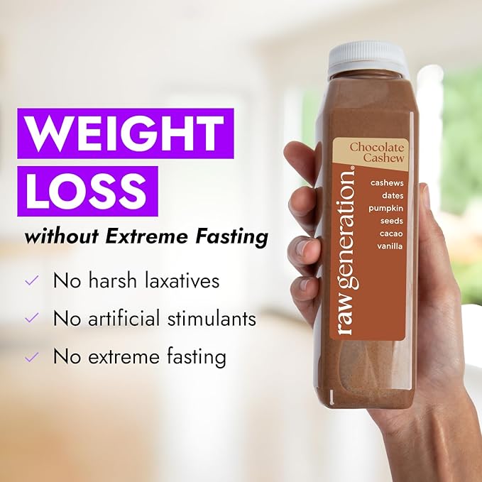 Raw Generation High-Protein Meal Replacement Cleanse – 5-Day Structured Weight Loss Reset with Built-In Lean Muscle Support Plant-Based Liquid Diet Program