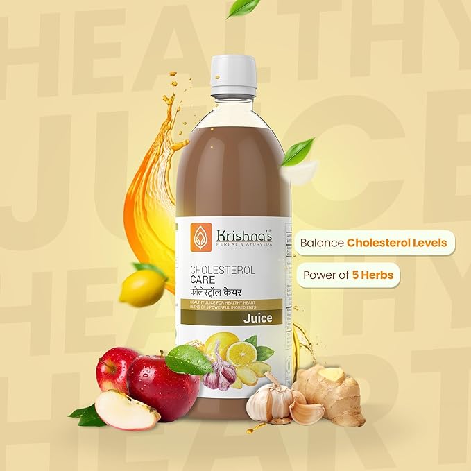 Krishna's Herbal &amp Ayurveda Cholesterol Care Juice - 500 Ml (Pack of 1)