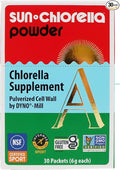 Sun Chlorella Powder Green Algae Superfood Supplement Supports Whole Body Wellness Immune Defense Gut Health &amp Natural Energy Boost - Chlorophyll B12 Protein Non-GMO - 30 Packets