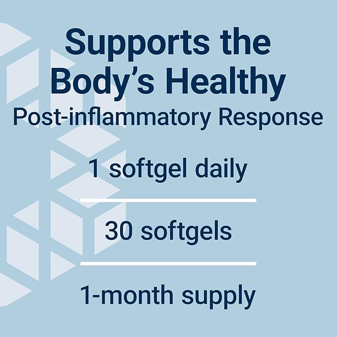 Life Extension Pro-Resolving Mediators 18-HEPE 17-HDHA 14-HDHA Supports The Body’s Natural Post-inflammatory Response Gluten Free Non-GMO 30 softgels