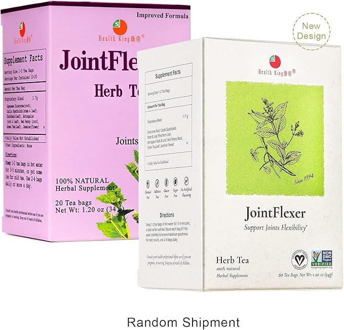 Health King Jointflexer Herb Tea Teabags 20-Count Box (Pack of 4)