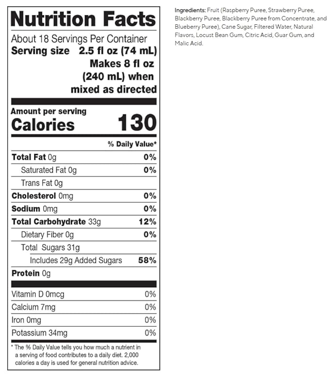 Dr. Smoothie Classic Four Berry Blend 46 fl oz (Pack of 6)