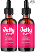 (2 Pack) Jelly Burn Drops - Official JellyBurn Advanced Liquid Supplement Drop Premium Formula - Maximum Strength All Natural Vitamins Support for Overall Health &amp Wellness 2 Bottles for 2 Month