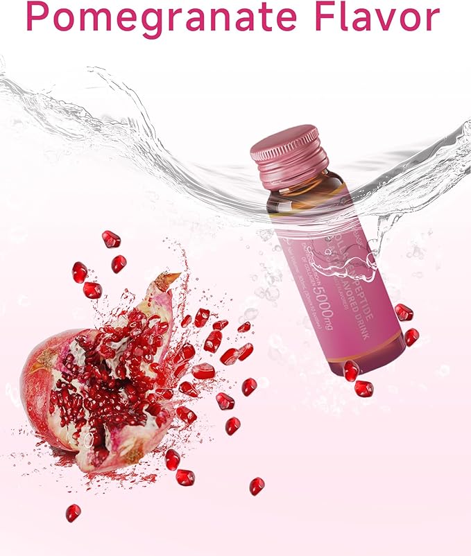 Ageless Beauty Marine Collagen Drink Liquid Collagen from Franch with 5000mg Hydrolyzed Collagen Korean Collagen Tripeptide and Skipjack Elastin Peptide Supports Skin Less Wrinkles 0 Additives