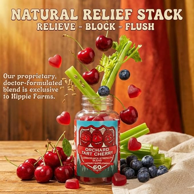 Orchard Tart Cherry Gummies - Grown in USA Cherries