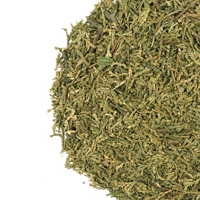 Organic Natural Pure Hinoki Cypress(Japanese Cypress) Cypress Leaves &amp StemsLeaf Dried Bulk Herbs -10.58 Ounce (300g)