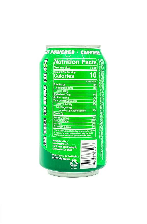 Plant Pop | Multifunctional Prebiotic Soda | Watermelon | 10 Calories | Natural flavors | Made with Organic Plant-Based Ingredients | Caffeine Free | 12oz (12 pk) cans