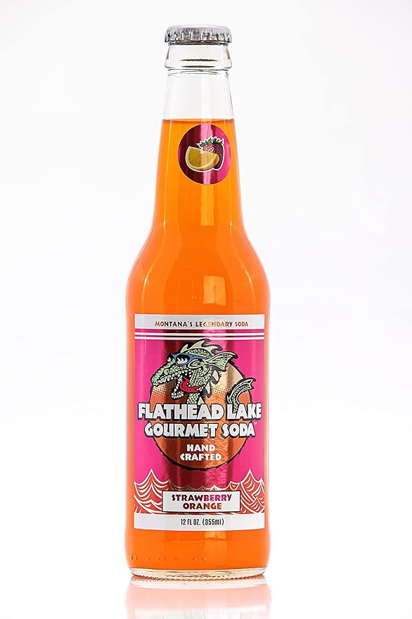 Flathead Lake Gourmet Soda (Strawberry Orange)