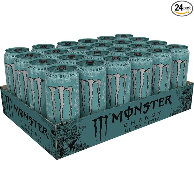 Monster Energy Ultra Fiesta Mango Sugar Free Energy Drink 16 Ounce | Pack of 24