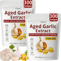Elare Aged Garlic Extract 7500mg Organic Garlic Capsules Supplement for Supports Immune &amp Heart Health Odorless Non-GMO Gluten-Free Vegetarian 300 Softgels (2)