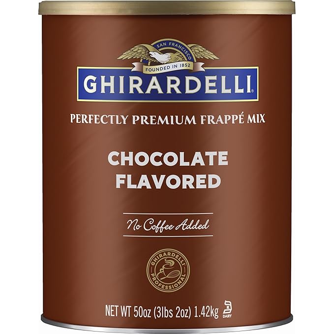 Ghirardelli Chocolate Frappe Double Chocolate 50-Ounce Can