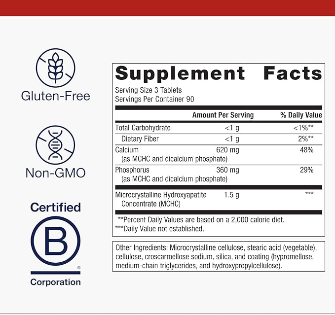 Metagenics Bone Builder Classic - Enhanced Bone Support Supplement - with Calcium Magnesium &amp Phosphorus - *Supports Bone Density Metabolism &amp Nerve Health - Non-GMO Gluten-Free - 270 Table
