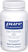 Pure Encapsulations Saw Palmetto 320 - Fatty Acids &amp Other Essential Nutrients to Support Metabolism &amp Urinary Function - with Saw Palmetto Extract - 120 Softgel Capsules