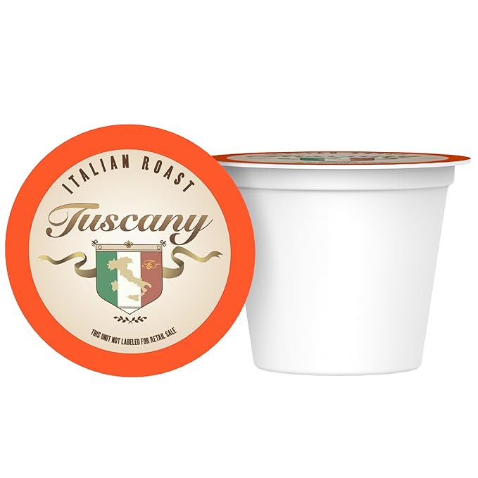 Tuscany Italian Roast Coffee Dark Roast Single Serve Cups 100 Count