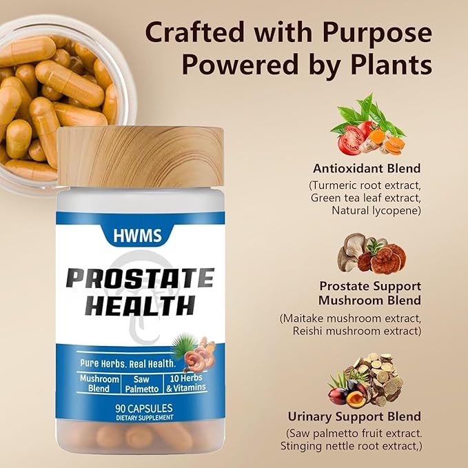 Prostate HealthSupportSupplementNitricOxide Booster Bundlefor MenSupports Prostate Health 90 +60 Capsules(1 MonthSupply)