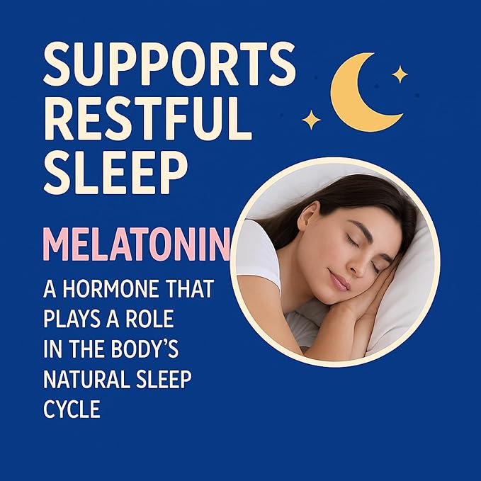 Melatonin Drops 6mg with L-Theanine Vitamin B6 B12 &amp D3 – Berry Flavor Sleep Support Fast-Acting Liquid Melatonin 4 fl oz (120mL) Natural Nighttime Relaxation Formula