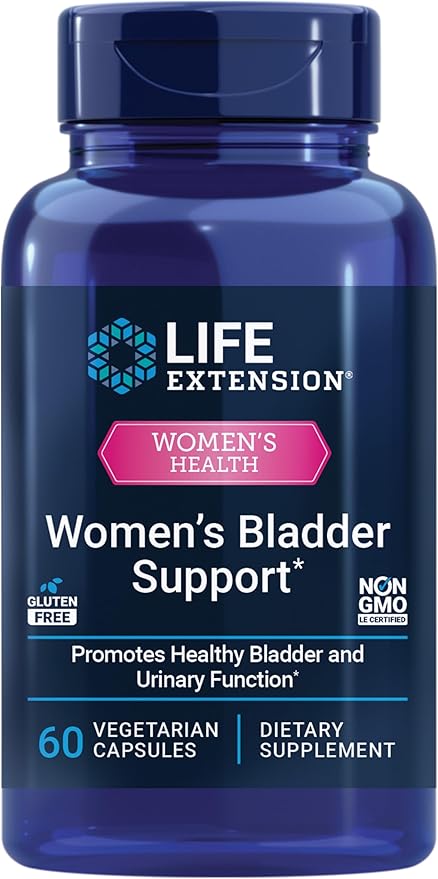 Life Extension Women's Bladder Support – for Bladder Health and Normal Urinary Frequency – Horsetail Lindera and Three-Leaf Caper Extracts – Non-GMO – Gluten Free — 60 Vegetarian Capsules