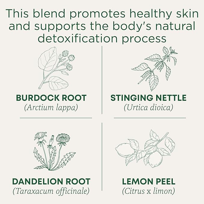 Traditional Medicinals Tea Organic EveryDay Detox Lemon Supports Healthy Skin &amp Liver Function Detox Kosher Non-GMO Caffeine-Free Compostable - 96 Tea Bags (Pack of 6)