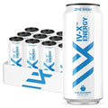 IV-X (IV-X - 12-Pack Blue Raspberry 16oz Cans - Energy &amp Focus &amp No Artificial Colors - 200mg of Green Tea Caffeine Himalayan Salt &amp Utah Sea Minerals - Gluten-Free &amp Vegan Friendly