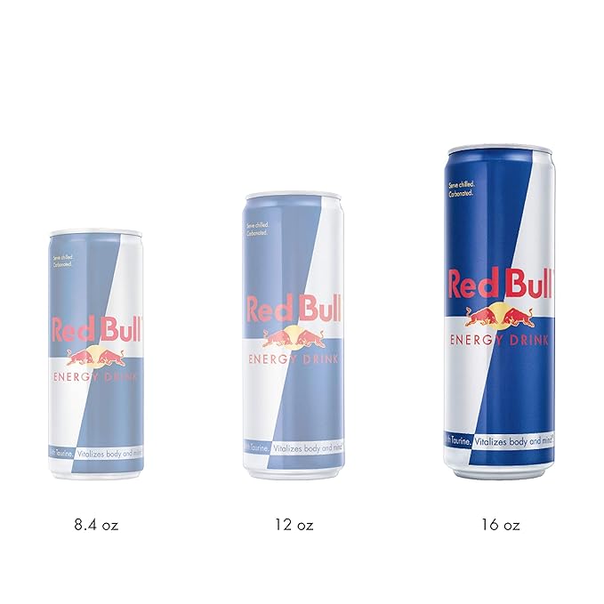 Red Bull Energy Drink 16 Fl Oz (12 Count) &amp Energy Drink Sugar Free Sugarfree 8.4 Fl Oz (24 Count)