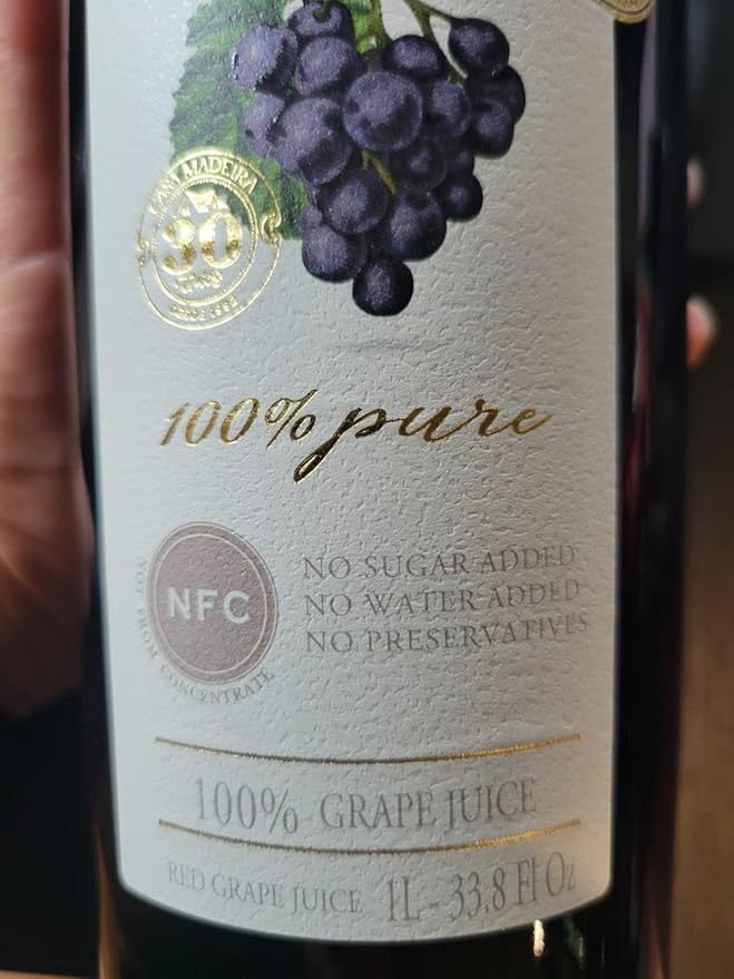 Casa Madeira Grape Juice 100% Pure 33.8 Fl Oz | Pack of 3 + Exclusive Brazil in Texas Bracelet | Suco de Uva | Bundle by Brazil in Texas