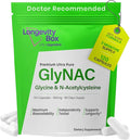 Ultra Pure GlyNAC Supplement 1000mg (500mg Glycine + 500mg N-Acetyl Cysteine) - Glutathione Precursor for Healthy Aging Energy &amp Cellular Protection - 120 Vegan Capsules