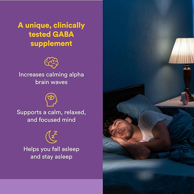 Natural Factors Pharma GABA - Dietary Supplement Supports Calm Sleep &amp Sleep Quality - Natural Fast-Working Supplement Aids Focus &amp Brain Health - 60 Chewable Tablets (60 Servings)