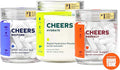 Cheers Super Combo | Restore + Protect + Hydrate | Feel Better After Drinking Support Your Liver &amp Rehydrate | DHM L-Cysteine Electrolytes | 12 Doses Restore &amp Hydrate 30 Doses Protect