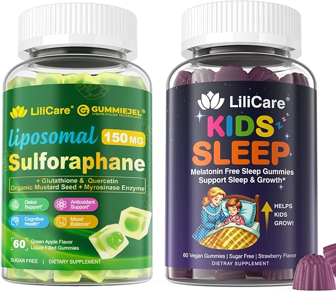 Kids Sleep Gummies &amp Sulforaphane with Glutathione Gummies